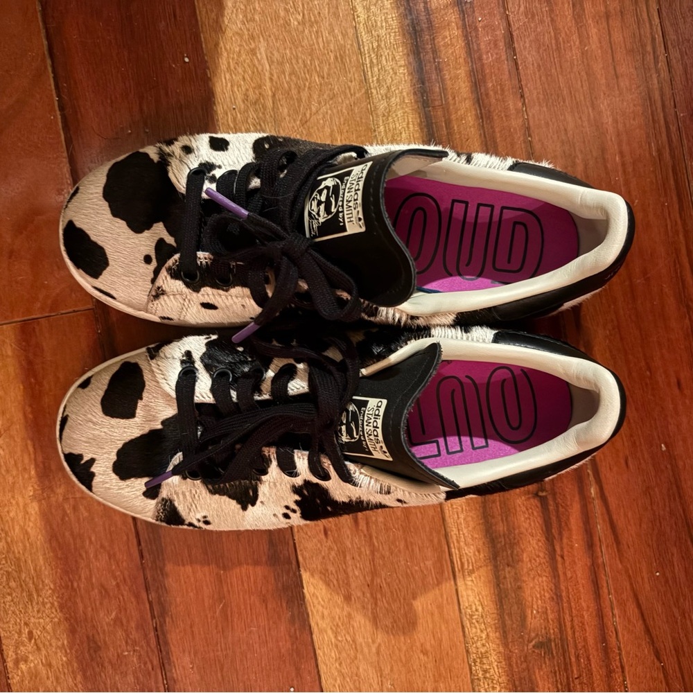 Adidas Stan Smith Fuzzy Cow Print
